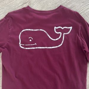 Vineyard vines whale long sleeve pocket tee